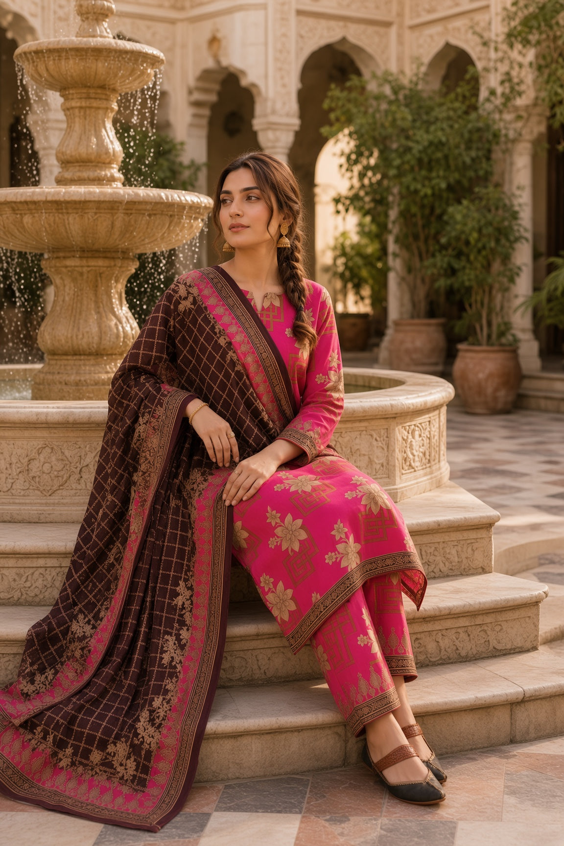 PACK OF 5 UNSTITCHED 3PC LAWN SUITS - B201 [SAVE RS.4000]