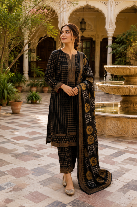 PACK OF 4 UNSTITCHED 3PC LAWN SUITS - B222 [SAVE RS.2900]