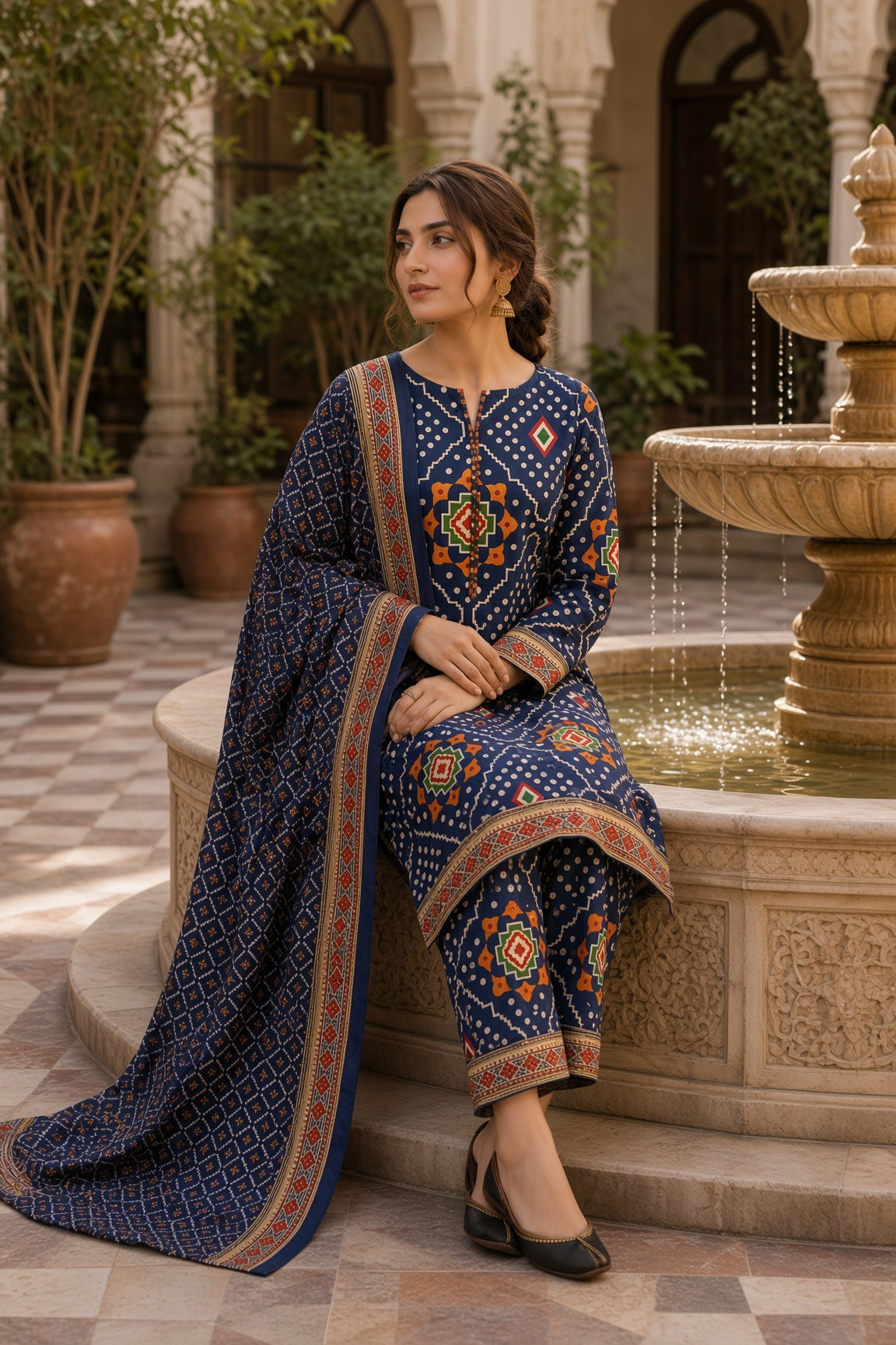 PACK OF 3 UNSTITCHED 3PC LAWN SUITS - B5 [SAVE RS.2000]
