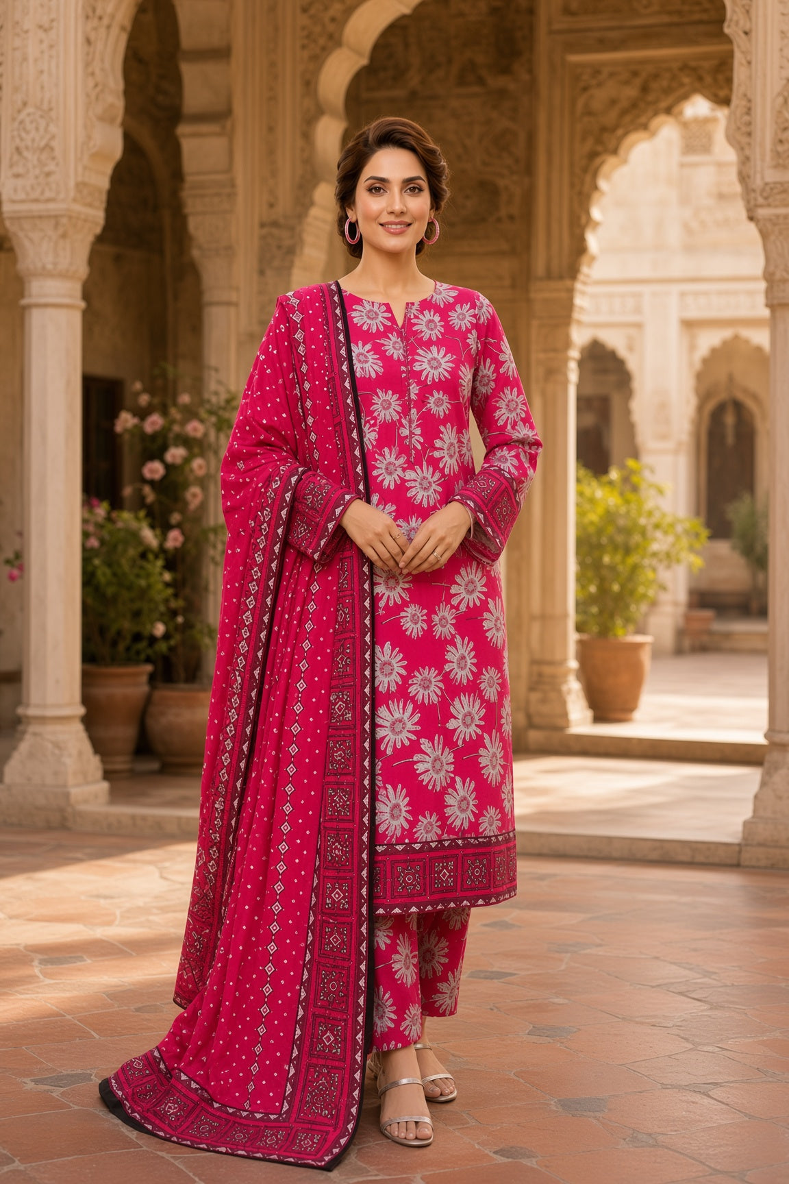 PACK OF 5 UNSTITCHED 3PC LAWN SUITS - B301 [SAVE RS.4000]