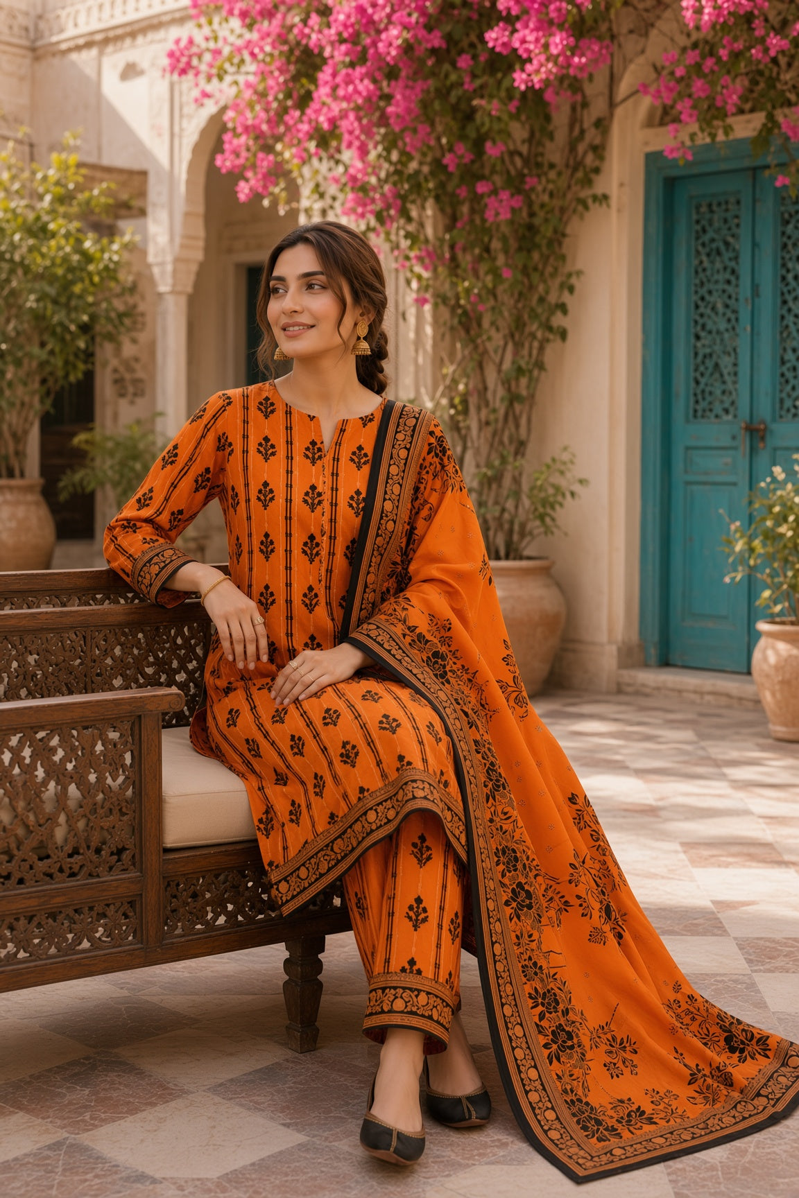 PACK OF 3 UNSTITCHED 3PC LAWN SUITS - B6 [SAVE RS.2000]